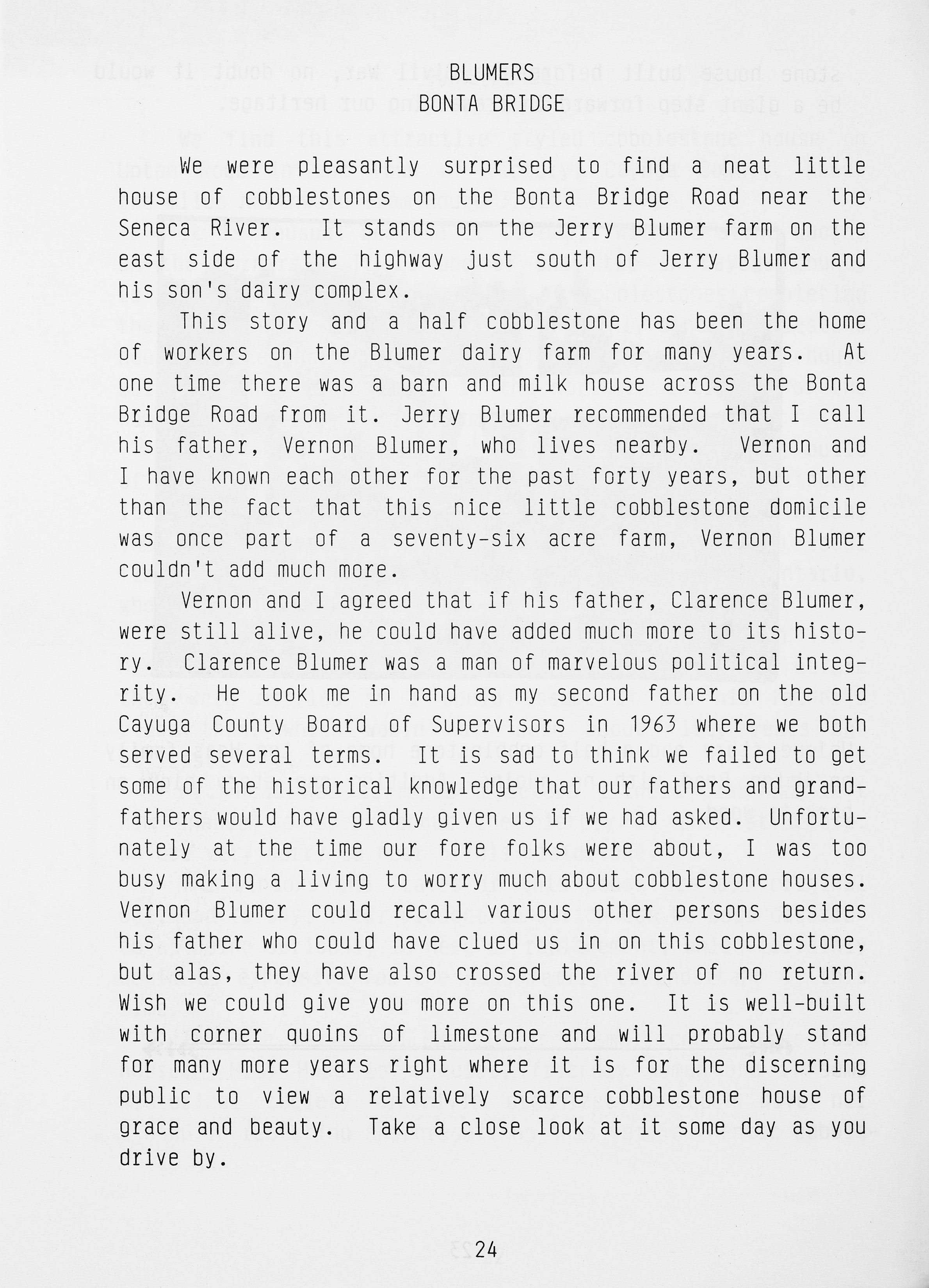 Cayugas Cobblestones p 24